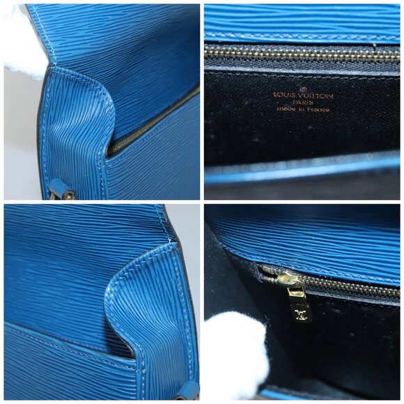 LOUIS VUITTON Epi Saint Cloud GM Shoulder Bag Toledo Blue M52195 LV Auth gh570 - Picture 15 of 16